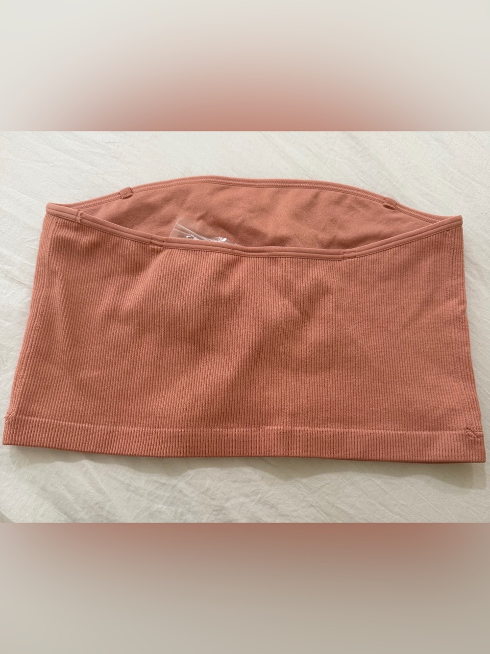 Abercrombie & Fitch Ribbed Strapless Tube Top - Rose Clay - Picture 2 of 3